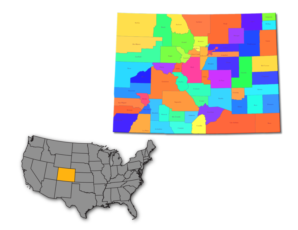 Colorado and united States of America